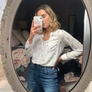 Cherry Long Sleeve Top - size Small